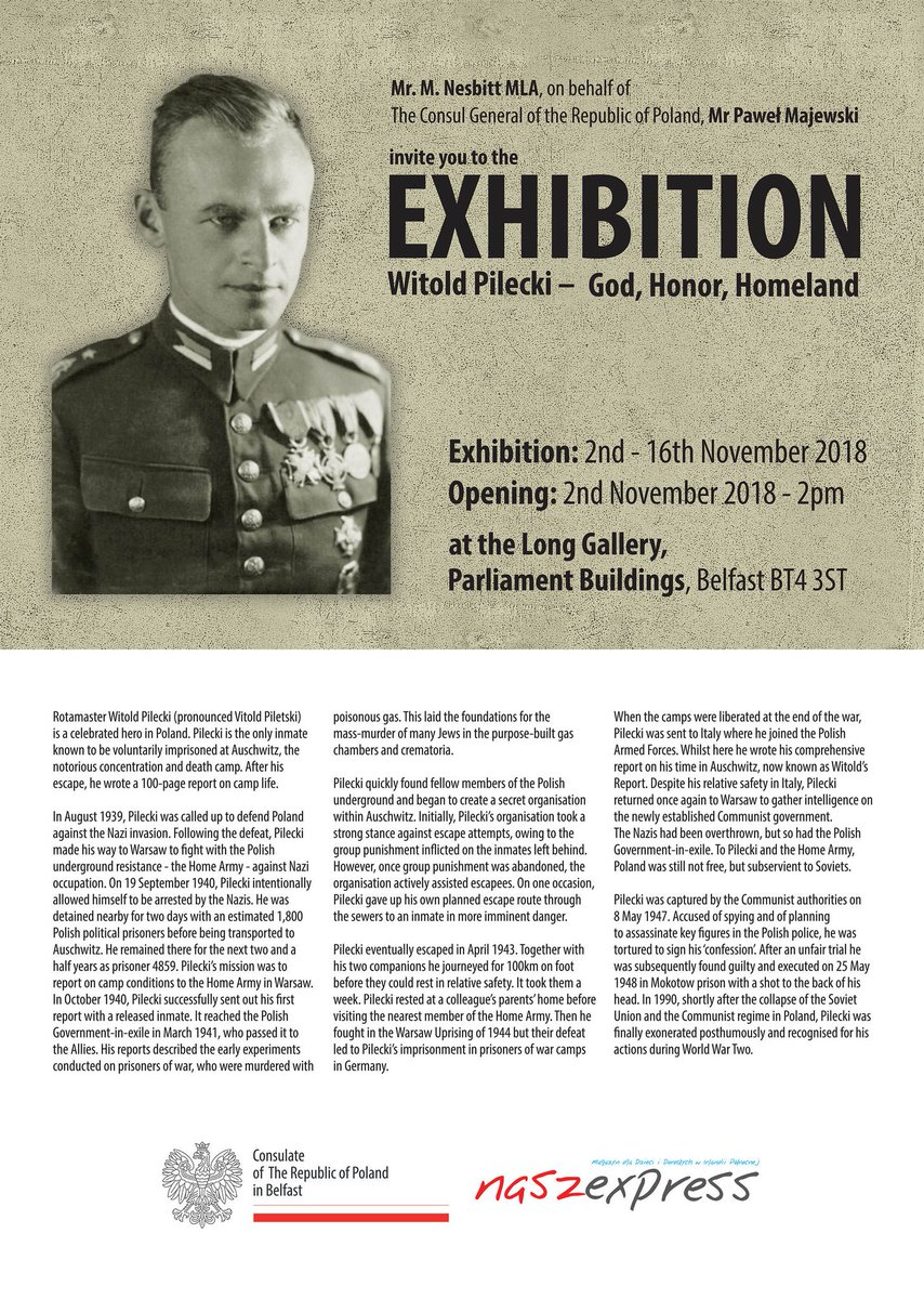 ADMediaEvents's tweet photo. Come and see this fantastic exhibition about a great Polish hero. https://t.co/sJrUXrgYnl