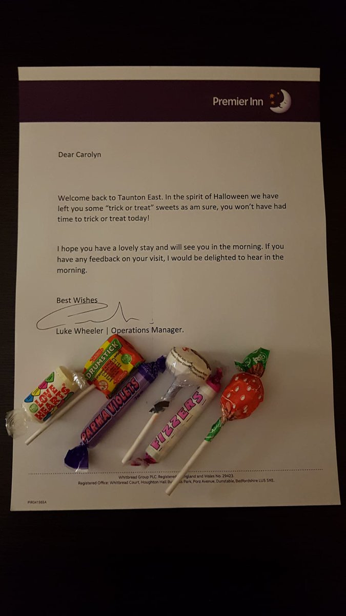 After an evening drive to Taunton, this really put a smile on my face! Thanks Luke! <a href="/PiTaunton/">PITauntonEast</a> <a href="/placemadebyyou/">A Place Made By You</a> #HappyHalloween