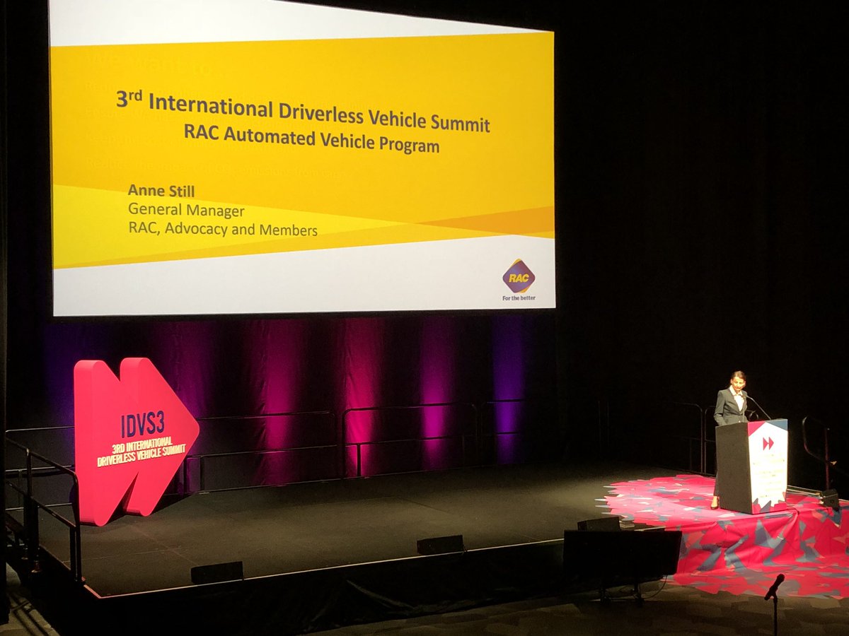 CCATausnz's tweet photo. Anne Still from @RACWA on their trial of the #intellibus in Perth. Aims were to increase understanding of #autonomous vehicles, allow Australians to use & experience it & provide a roadmap for changes to safely transition to AV technology #IDVS3 #mobilityevolution https://t.co/GHCc7ysm2T