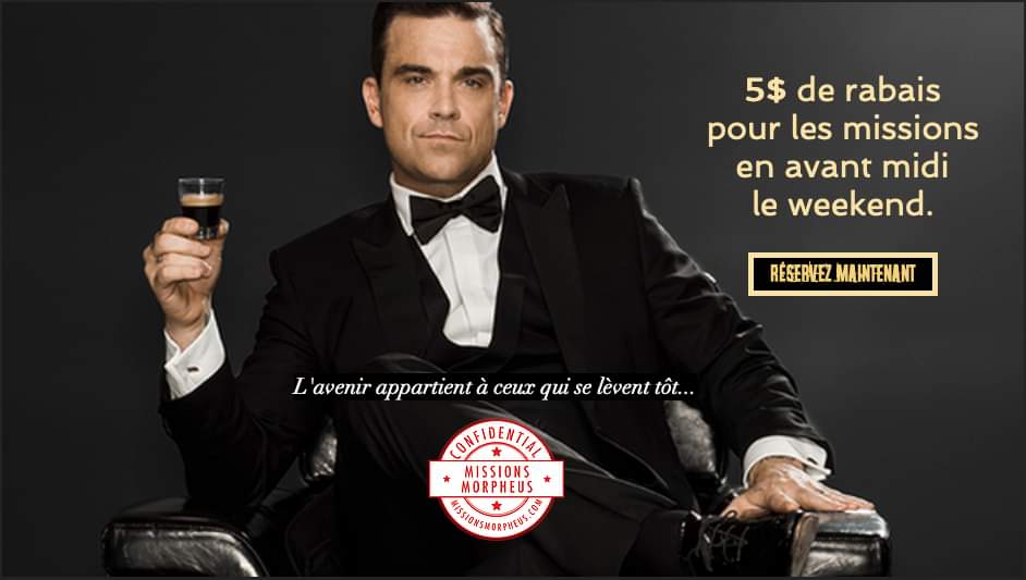 Commencez votre journée du bon pied! missionsmorpheus.com