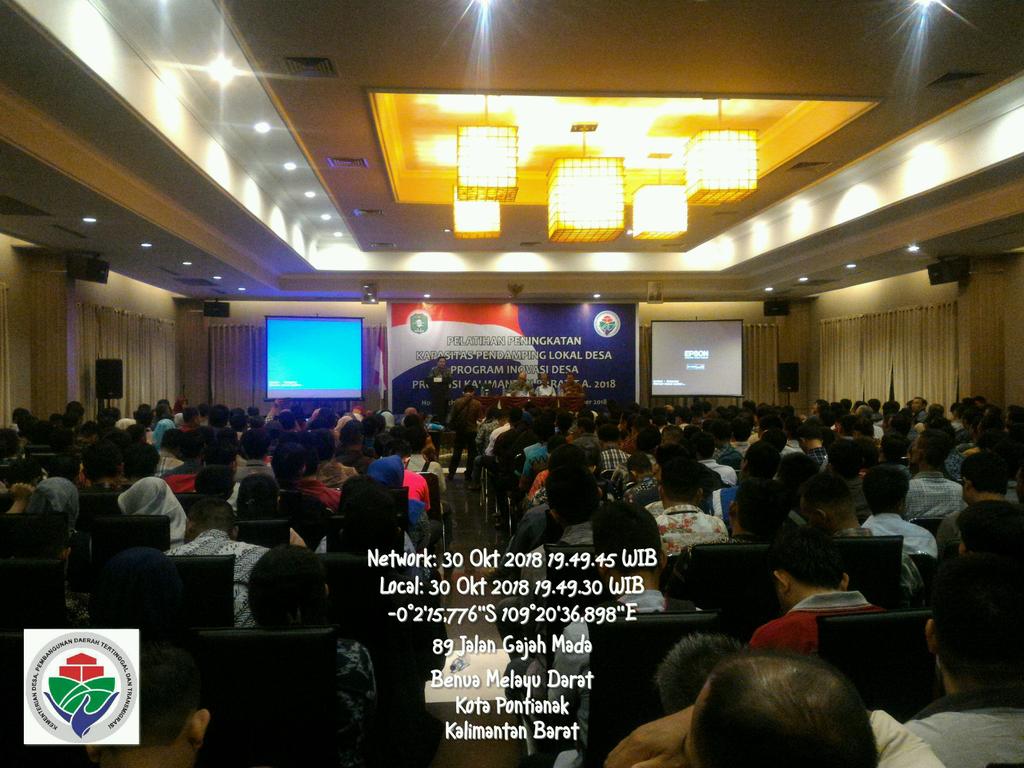 faurusal's tweet photo. ;~[peningkatan kapasitas PLD Program Inovasi Desa....Pontianak, 29 Okt s/d 2 Nov 2018...Orchard Hotel, Gajah Mada...] #p3md #kemendesapdtt #pendampingdesa https://t.co/lpJACJuYNP