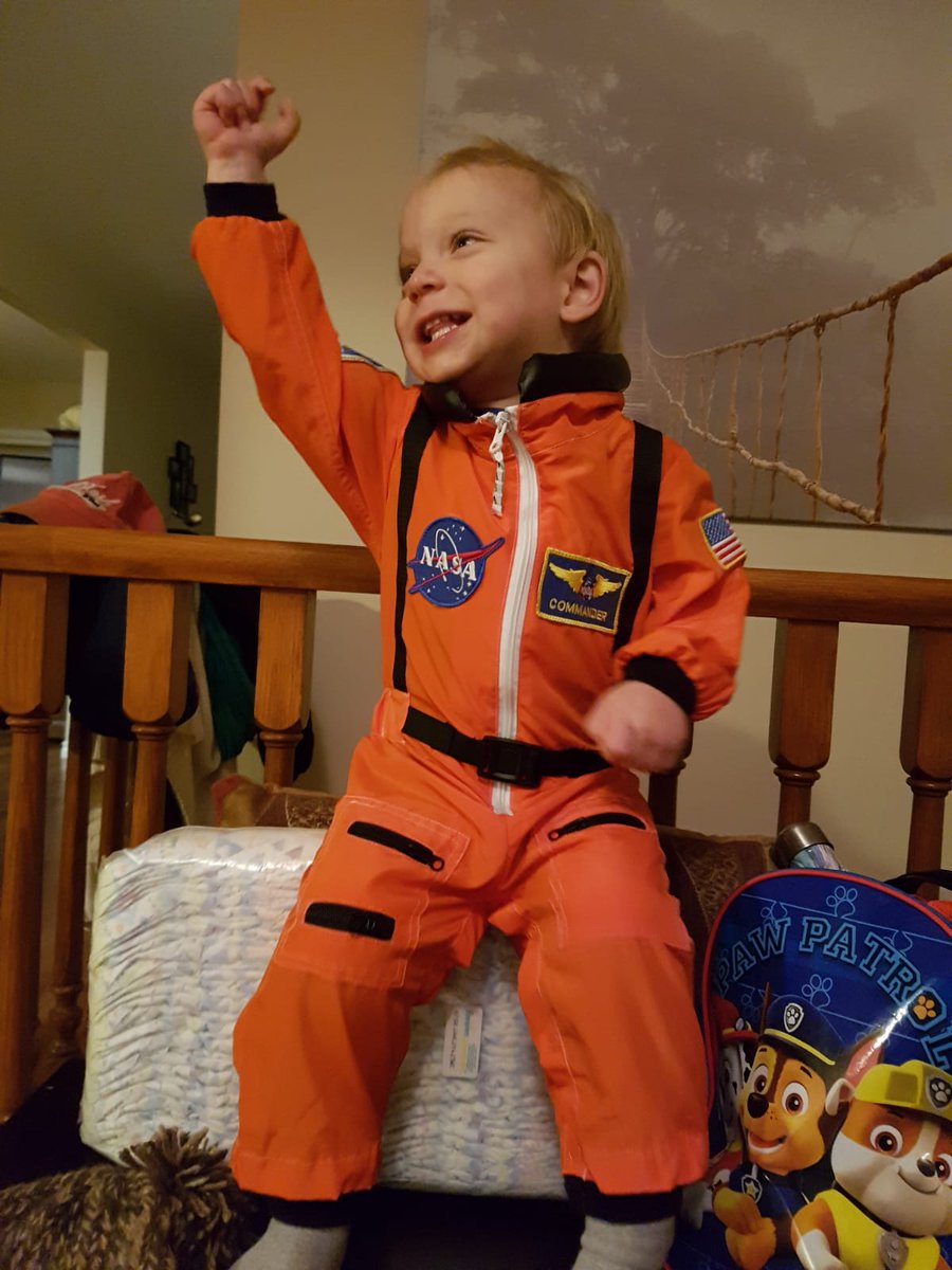 This little guy is going to be an explorer just like <a href="/Cmdr_Hadfield/">Chris Hadfield</a>