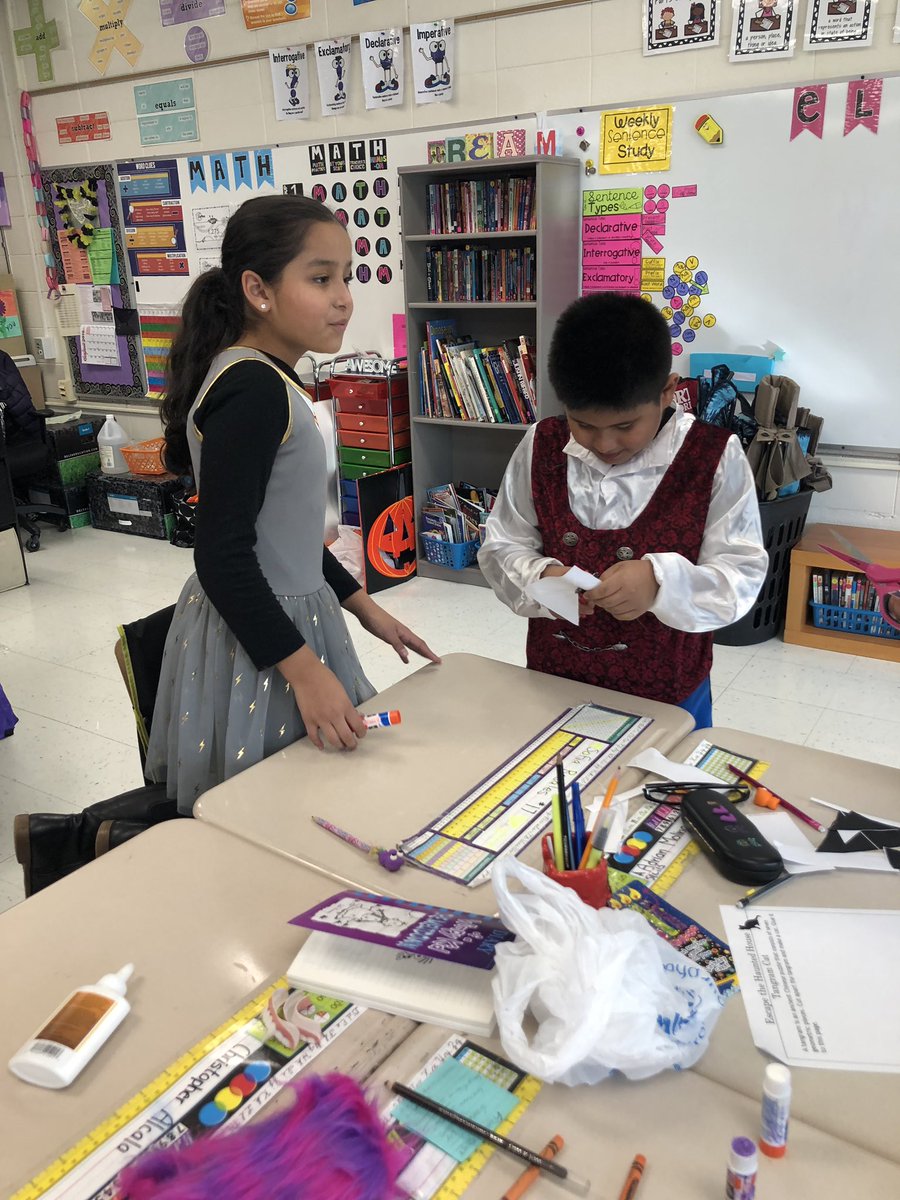 MrsGuidosclass's tweet photo. The escape room brought together a dinosaur, witch, groot, cheerleader, and all the other Halloween characters today in fun competition. So much fun and great teamwork! #ASD4all #proud4ardmore https://t.co/8avPF4DYY7