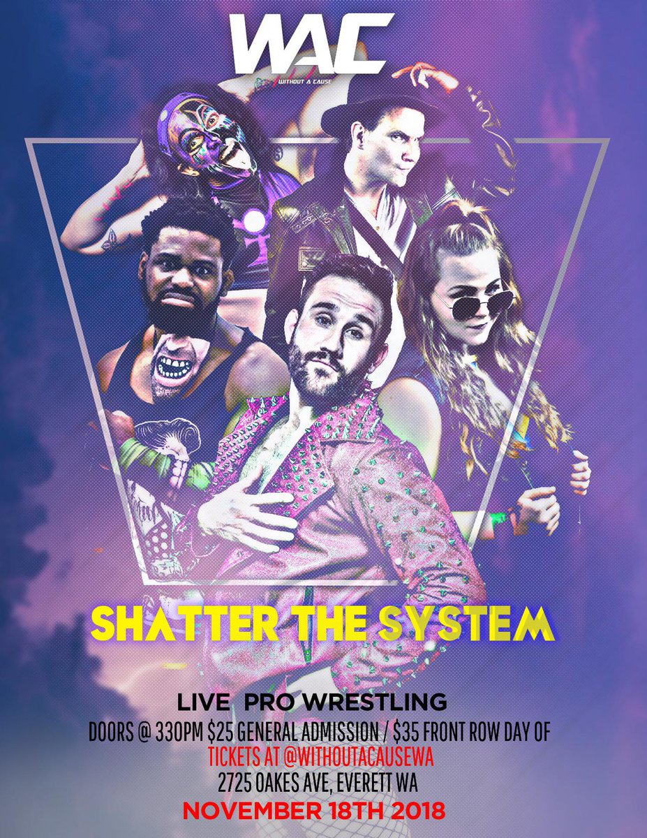 PeakSportsPNW's tweet photo. #NewProfilePic
Featuring
@KillEFFY
@holidead
@ThePitfallJones
@BambiHall
@fredyehi
#ShatterTheSystem with us on November 18th! https://t.co/BZ7OrpBCga