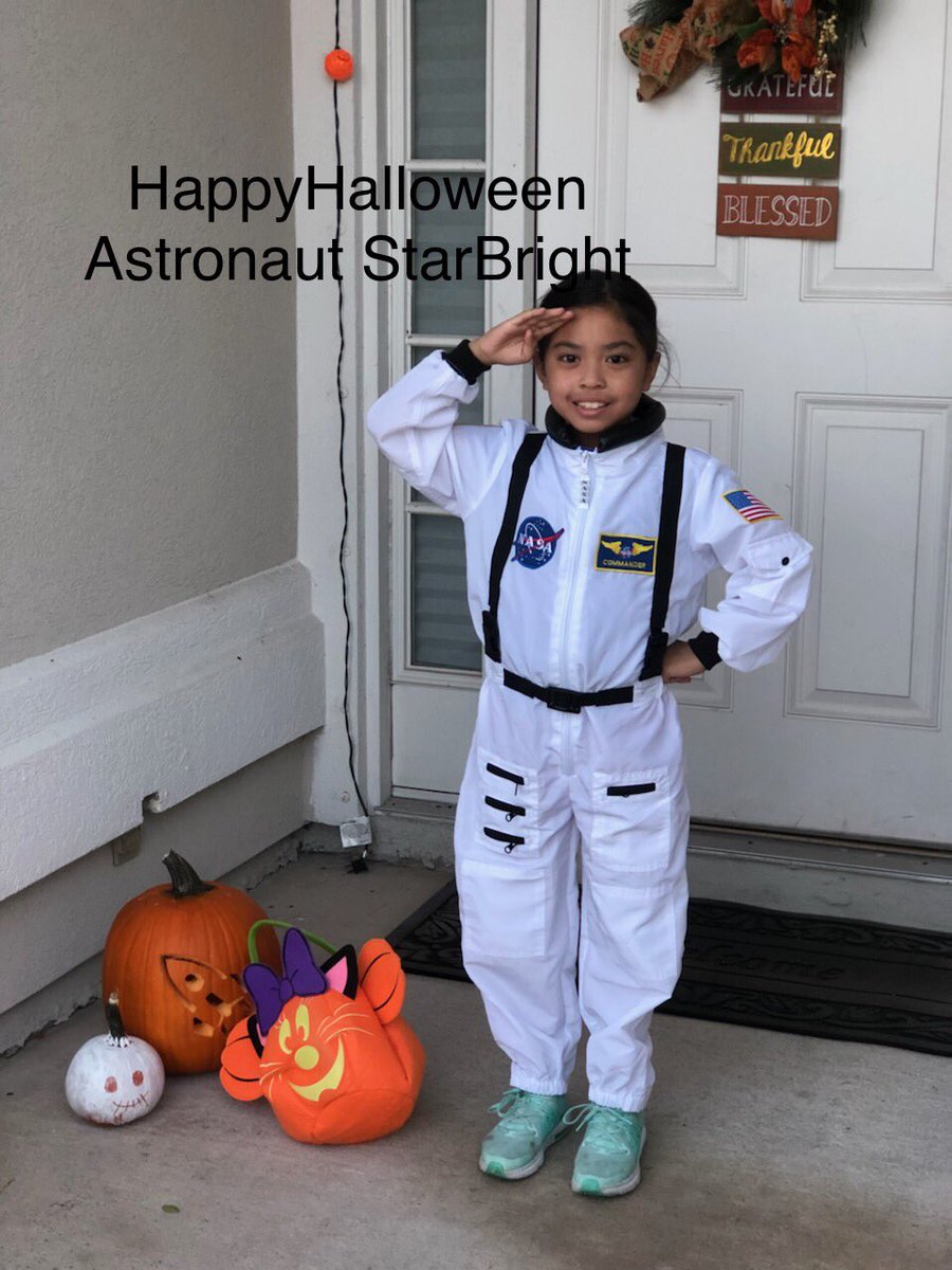 astrostarbright's tweet photo. So I’m truly humble to see these two little stem sisters wanting to be me for Halloween! Ad astra! https://t.co/Ax6TP9YPM7