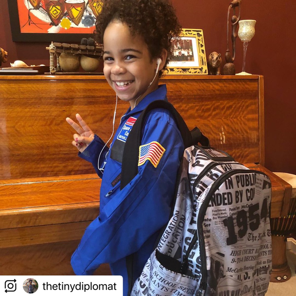 astrostarbright's tweet photo. So I’m truly humble to see these two little stem sisters wanting to be me for Halloween! Ad astra! https://t.co/Ax6TP9YPM7
