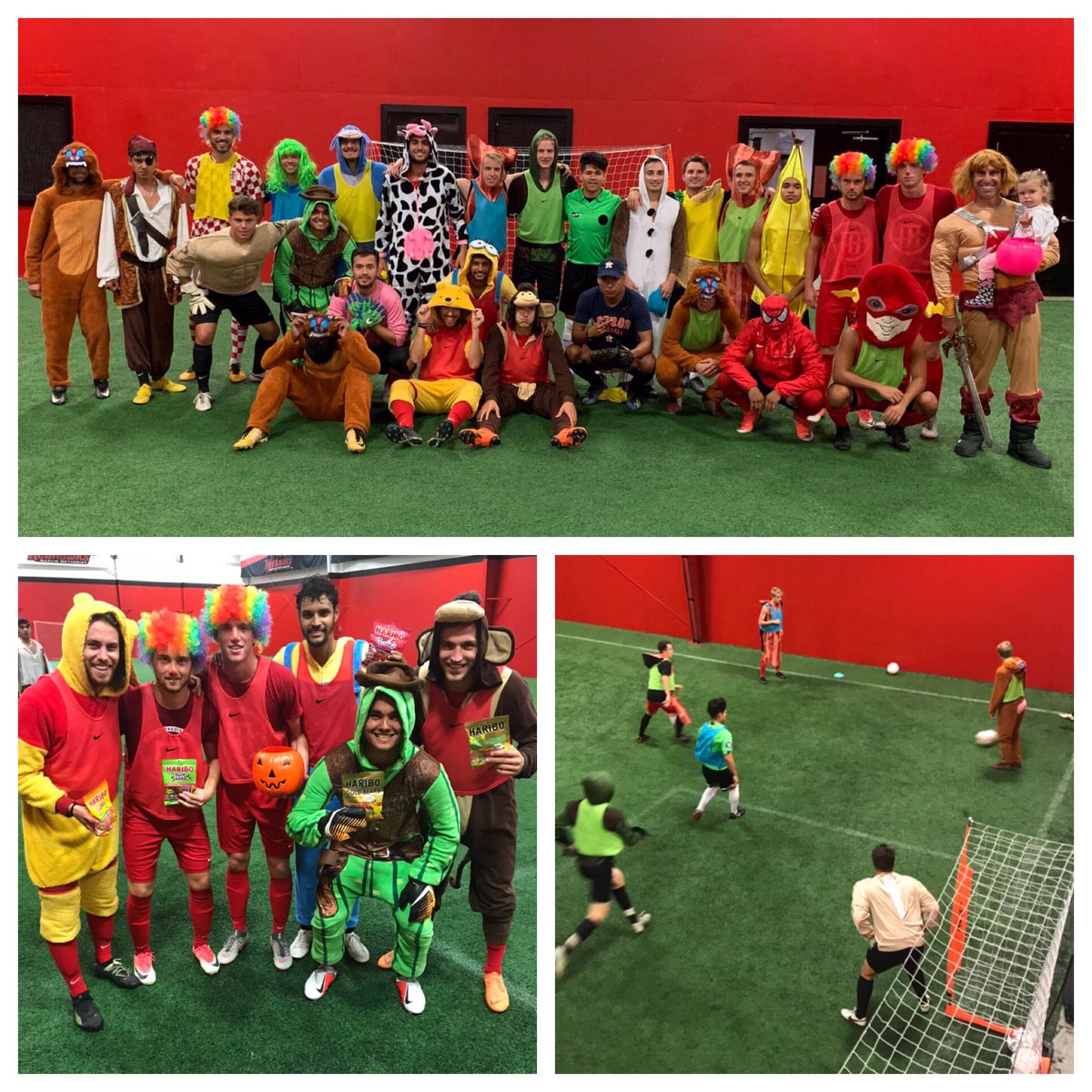 UTSMensSoccer's tweet photo. The sophomores win the #HariboCup2018 #TournamentOfClasses with @nathanbrown_23 in the goal!!!⚽️ 🎃🍭🍬🍭 #AllIn #GoRedHawks https://t.co/kSgQF4ArKT
