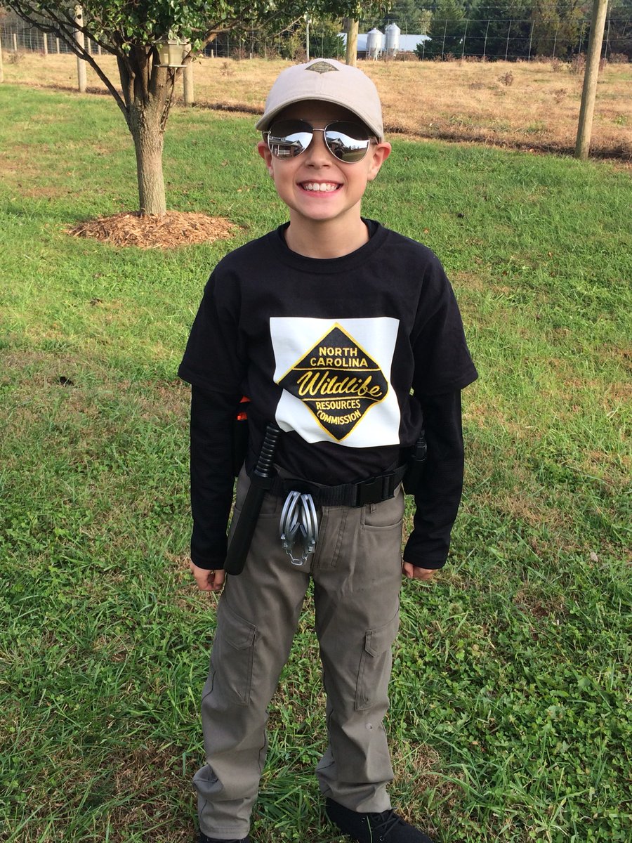 neallyon25's tweet photo. Future Wildlife Officer - @NCWildlife Happy Halloween! https://t.co/M2iWPFf5Ux