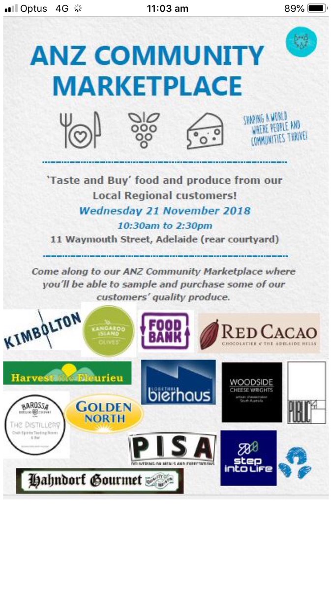 Meet the wonderful team from #pisacafe at the #anzcommunitymarket on 21st Nov at 11 Waymouth Street #market #cafe #Adelaide