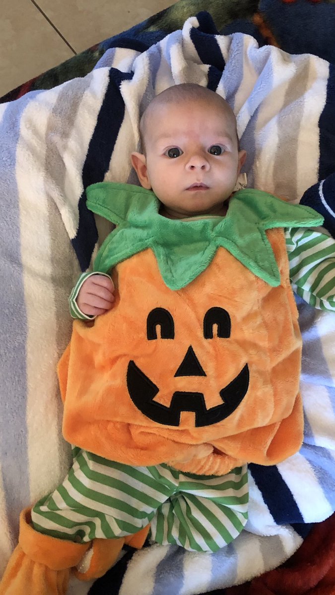 FitzreidNole's tweet photo. #grandbabyspam #grandsons1sthalloween #JackFitz Just can’t get enough of this little guy 🎃❤️🎃 https://t.co/gAVmjZNrow
