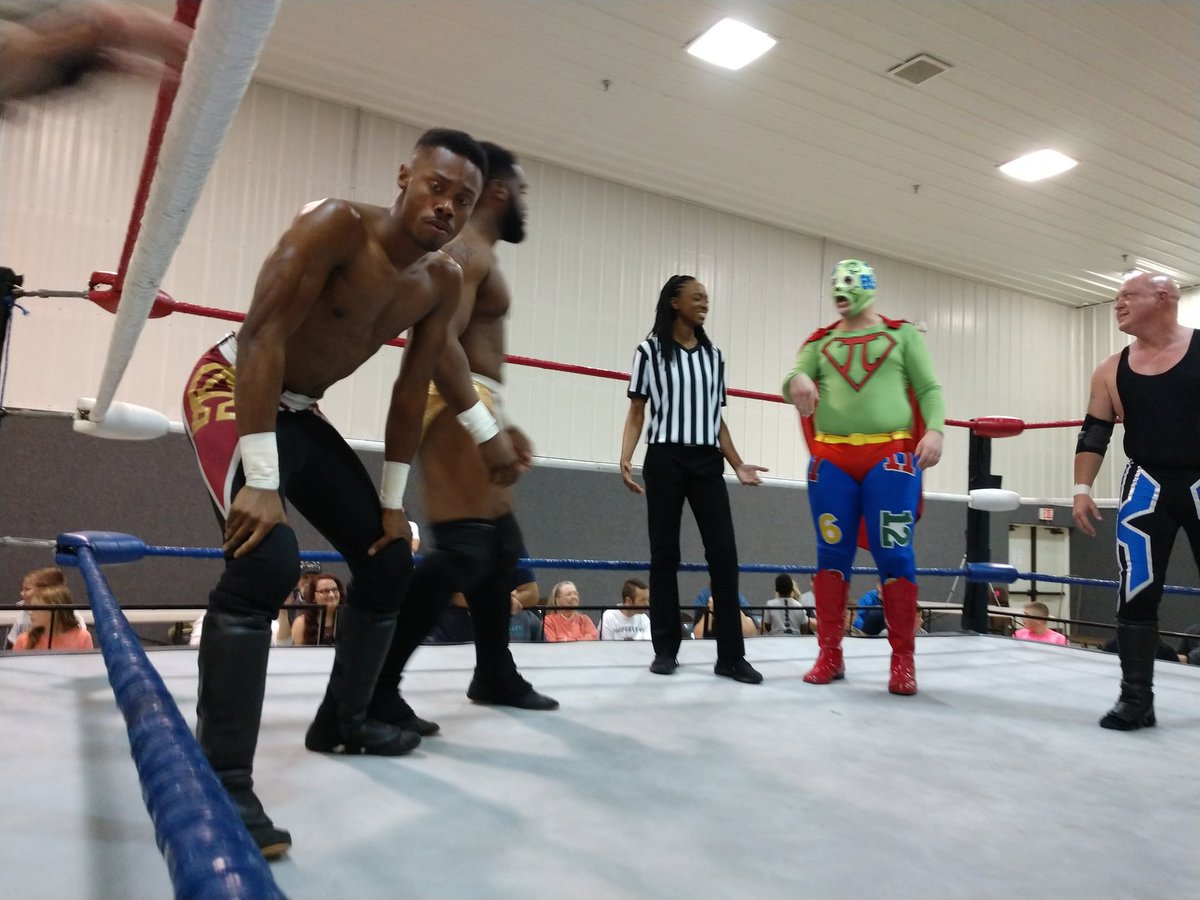 BryanJ_BayBay's tweet photo. @NewBreedMO was action packed last Saturday! @TheIceman4eva and @Mathmagician101 became tag team champs. #ColdNumbers. @gilrogers_ is also coming back to the next show and bringing #GilsArmy with him in a tag match against @HEELCamaro and @TheKennyAlfonso #AlphaOmega. https://t.co/8rFCf2j6cQ