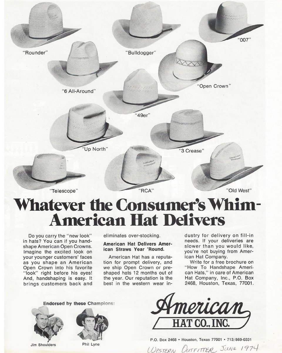 american hat co shapes