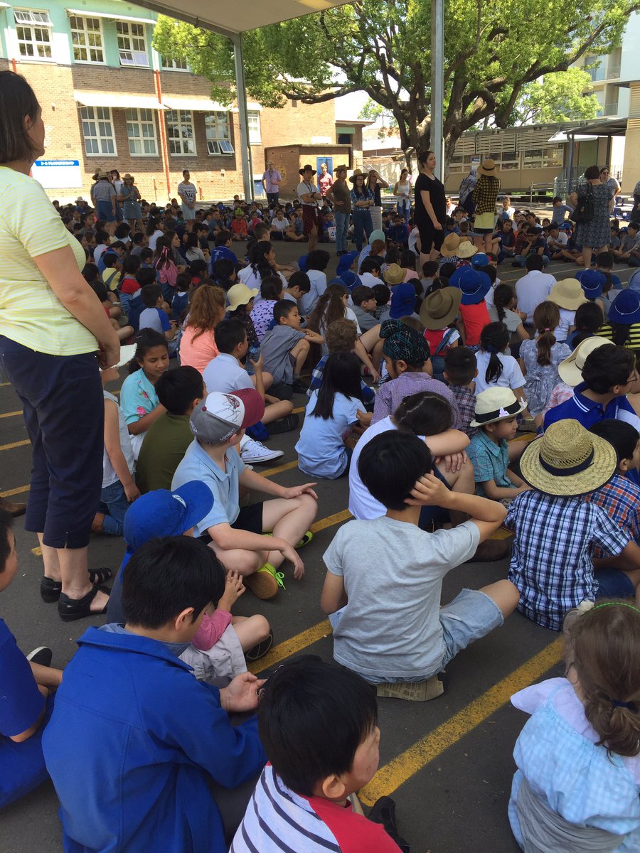Our school all in the COLA ready to participate in #MCUI2018 - Count Us In. We are participating with schools all over Australia to sing #OneSong at the same time. #singing #countusin @CreativeArtsNSW <a href="/NSWEducation/">NSW Dept of Education</a> Thank you <a href="/JulesIbs1/">Julie Ibrahim</a> and Miss Gangi for your organisation.