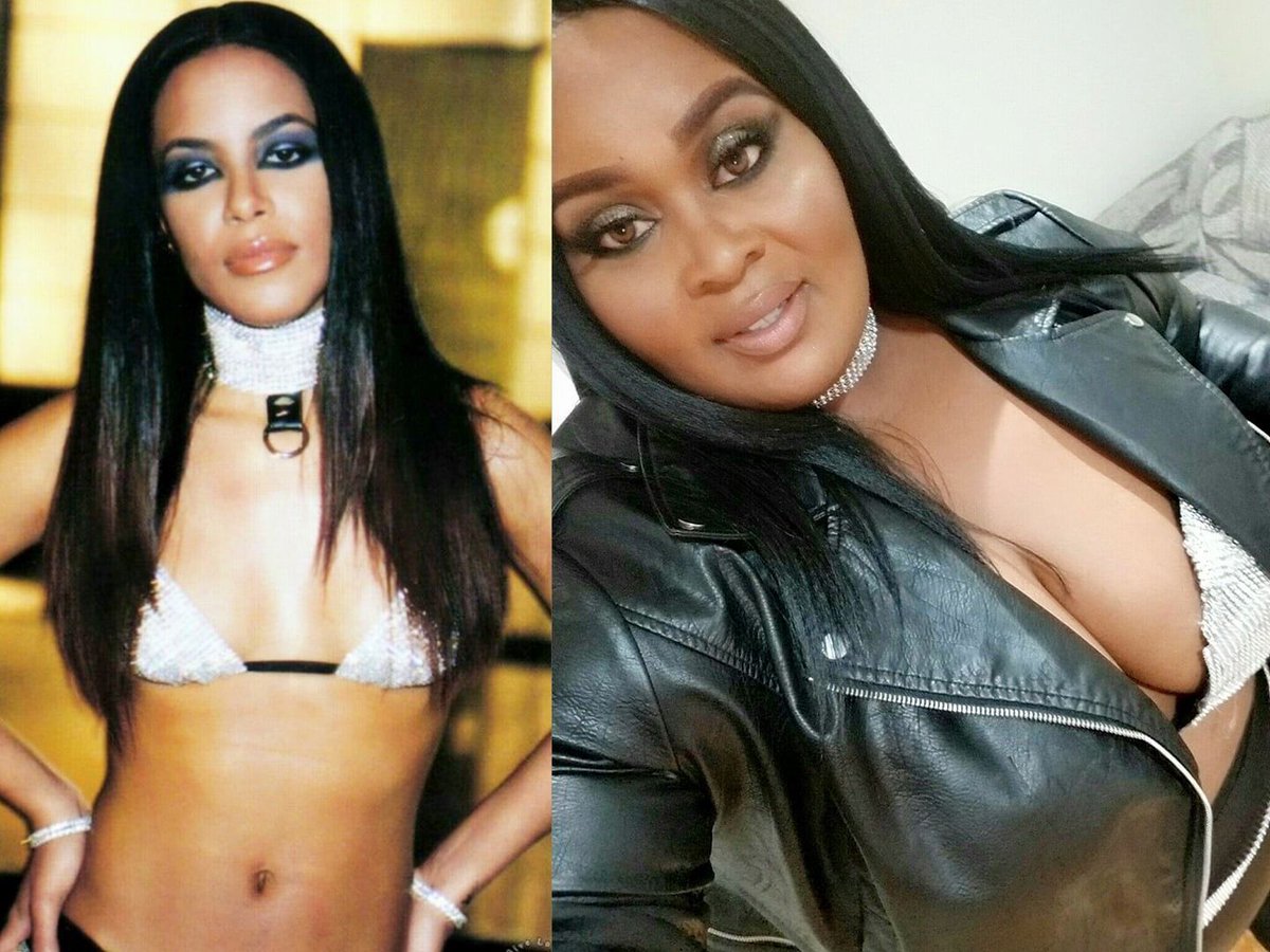 Makeupiswhatido's tweet image. I’m the Big Girl / Fat Girl That’s getting reposted in this picture ...  I was Paying Homage to Queen Aaliyah 💕I love her look and I have always been a fan of her ! Women come in all shapes and sizes No need to FAT SHAME ME  ...  yes I’m Big but I work with what I got 💕