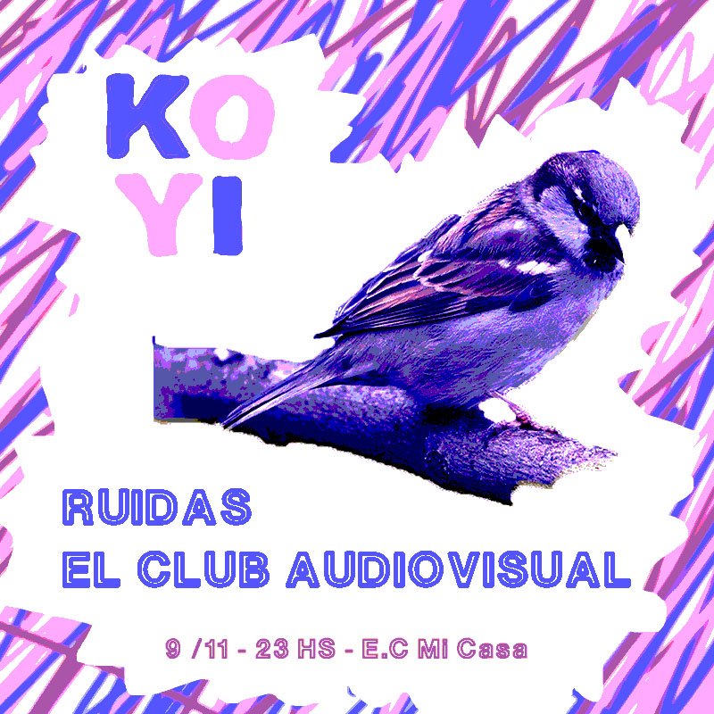 Koyi___'s tweet photo. El viernes 9 de noviembre tocamos el disco entero en @ECMicasa junto a @elclubaudiovisual y @lasruidas ,.nos vemos ahí guachis? .
.
.
#festi2000 #vol9 #aguero787 #laptra #indie #pelicanos #koyi https://t.co/qzIT8mC7XD