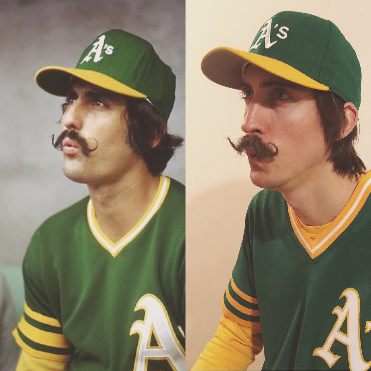 arthurvint's tweet photo. @Athletics Happy Halloween 🎃 ⚾️ #rolliefingers https://t.co/q8Bw8F1kOE