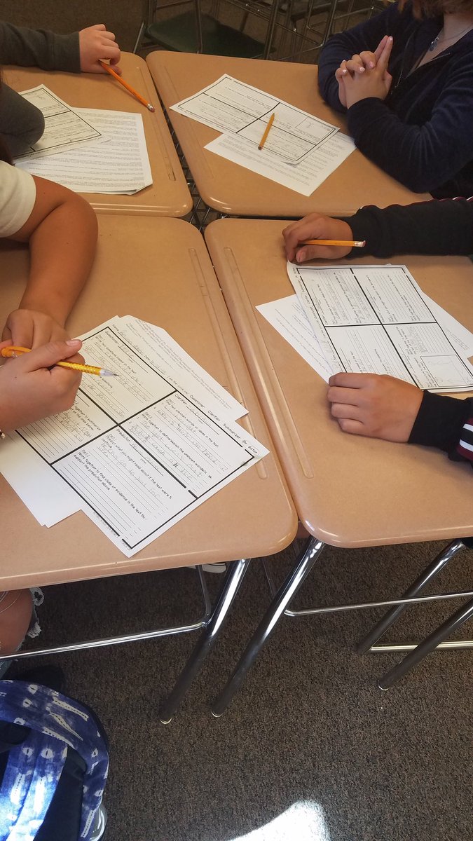 Students in Mrs.Flores as well as Mr.Anderson's class implementing reciprocal teaching practices. It's awesome to see students take ownership of their learning! The feedback is telling. Students WANT to learn and it's up to us to show them the way. #CGESD #reciprocalteaching