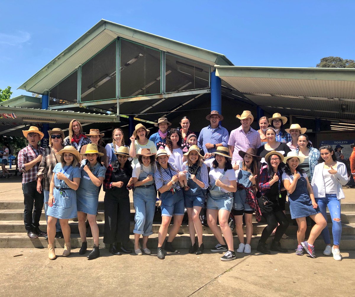 <a href="/StrathfieldSPS/">Strathfield South PS</a> staff getting into the spirit for our struggling farmers 👨‍🌾 <a href="/buyabale/">Buy a Bale of Hay</a> #buyabale #fundraising #LoveWhereYouWork