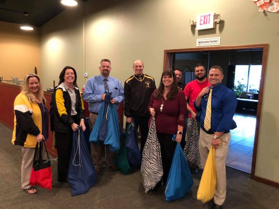 backpackimpact's tweet image. We would like to thank the administrators of @AVR2Schools for packing this week. Not only did you go above and beyond on this rainy Halloween evening, but you change the lives of students in our community on a daily basis. #AVTigerPride