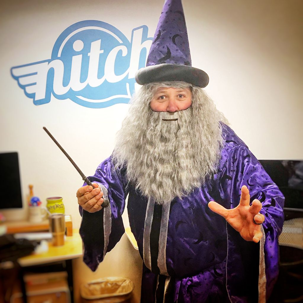 NitchCreative's tweet photo. Just a little magic going on at Nitch today. #OfficeHalloween #nitchcreative #halloween https://t.co/fBV7FbaNLj