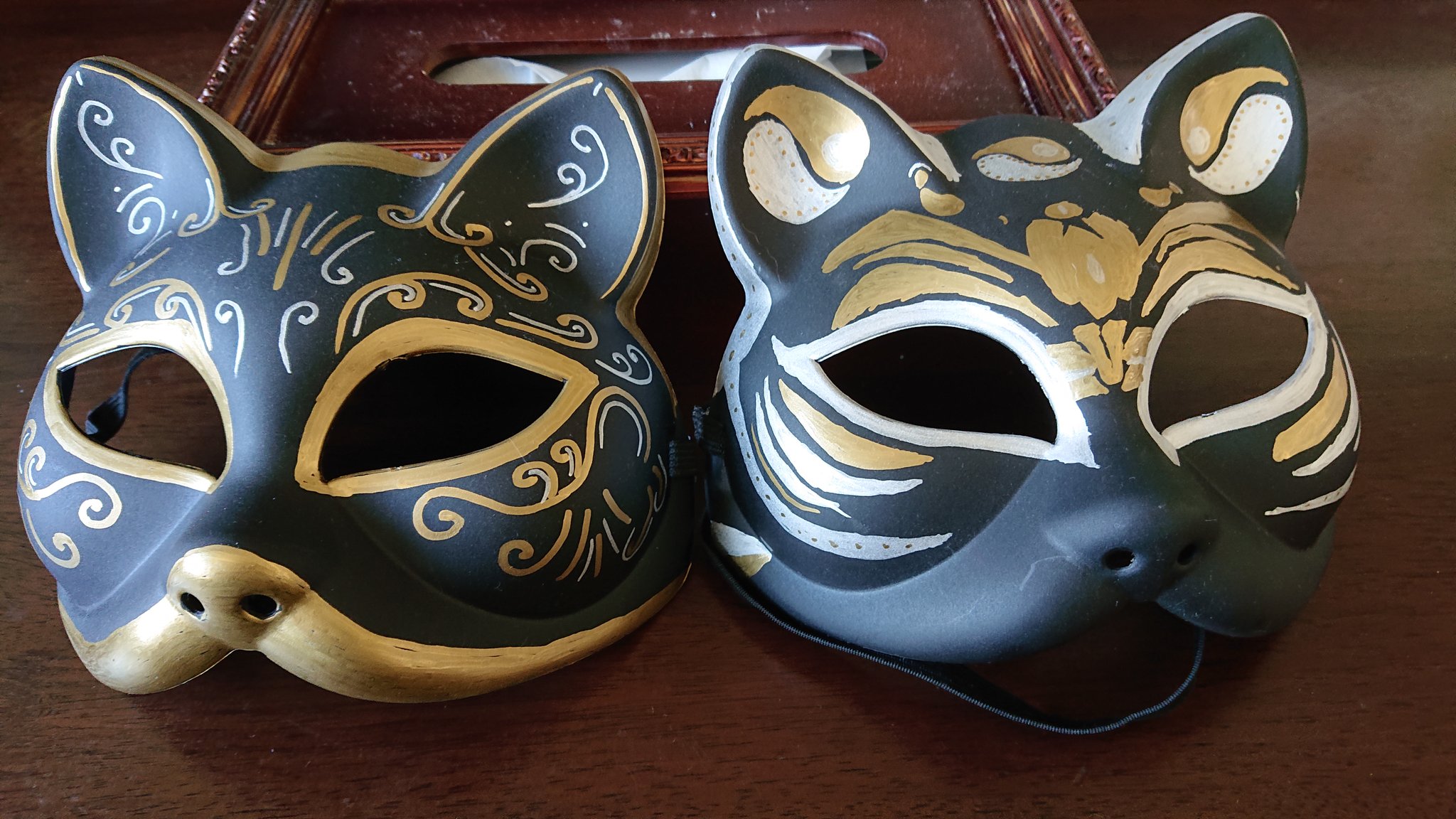 猫のベネチアンマスク