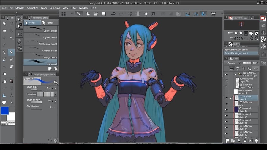 CLIP STUDIO PAINT on Twitter: "Here's a new video tutorial by illustrator Gui Guimares! He gives a detailed explanation of his process in Clip Studio Paint, including techniques such as using blending