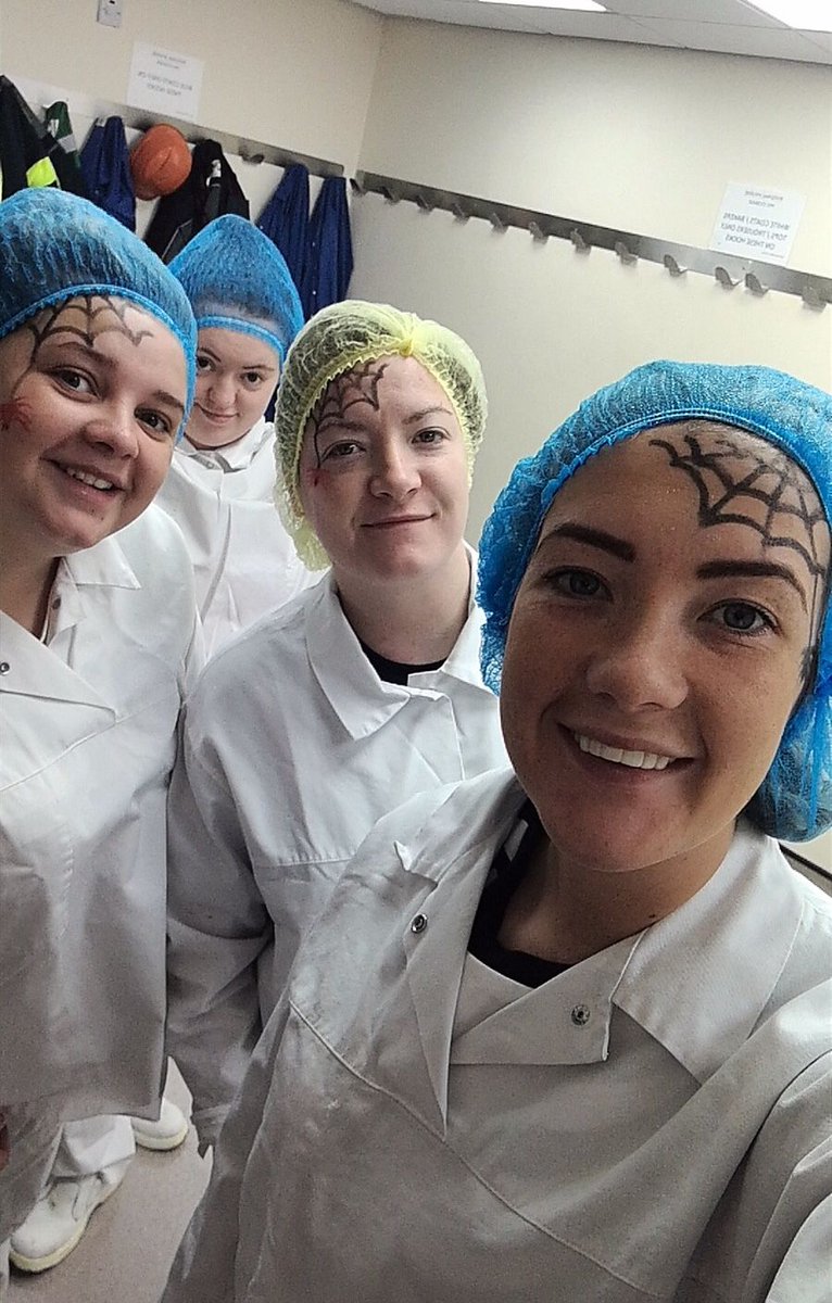 CakeScotland's tweet image. The Cake team were creepin' it real in the bakery yesterday! We hope you all had a fantastic #Halloween! #cakescotland
