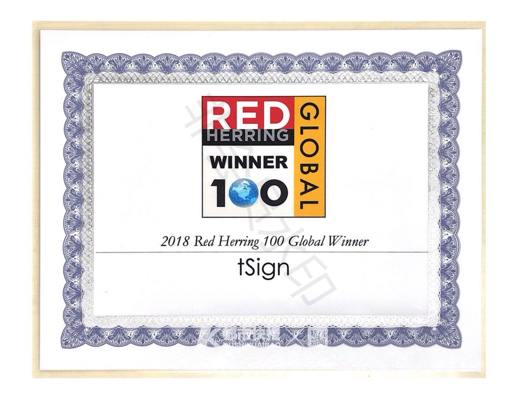 hangzhoufeel's tweet photo. #Tsign (e签宝), originator of the third-party electronic #signature platform in #China, belonging to #Hangzhou Tiangu Information Technology Co., Ltd., was listed in 2018 #RedHerring Top 100 Global Winner. #tech https://t.co/Qx5OGL9jJU