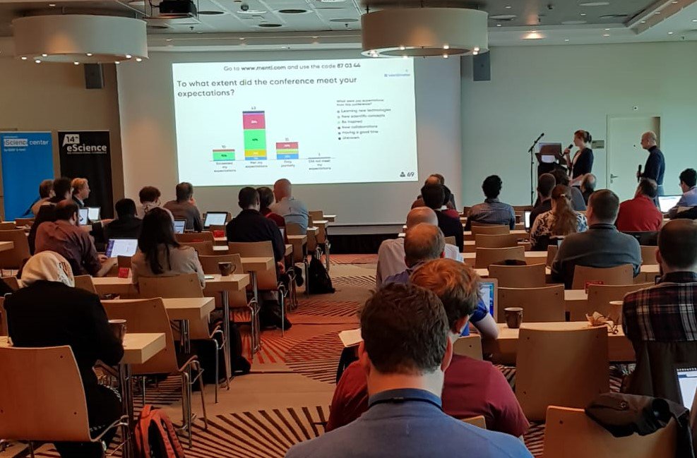 escience's tweet photo. Please share your thoughts during the interactive session about the future direction of the eScience conference series. #eScience2018 https://t.co/Qcevz0e2ze