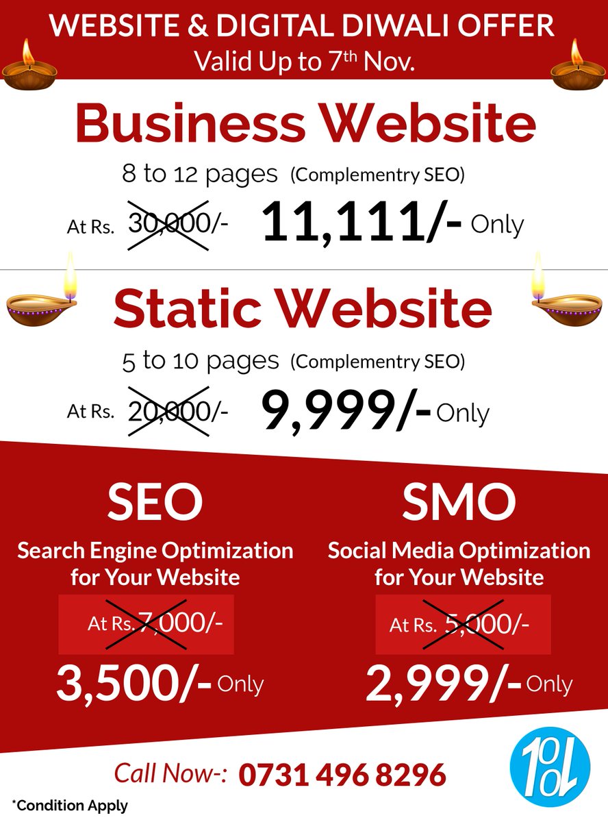 Prudent_Digital's tweet photo. !! This Diwali Lighting up your Business with our Services
Website &amp; Digital Diwali Offer !!

#WebsiteDevelopment #StaticWebsite #BusinessWebsite #SEO #SMO #FreeSEO https://t.co/fMSR5YeXWx