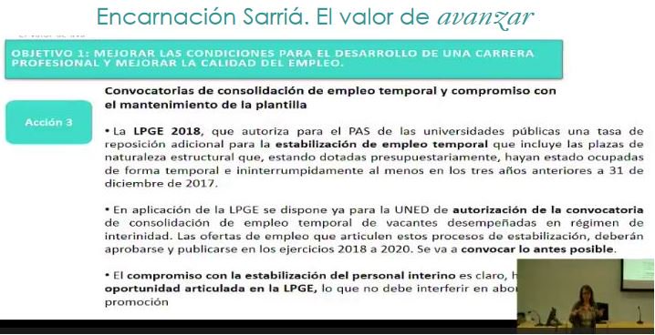 ESarriaUNED's tweet photo. #ESarriaUNED #ElValordeAvanzar En aplicación de la LPGE 2018 se dispone ya para la #UNED de autorización de la convocatoria de consolidación de empleo temporal de vacantes desempeñadas en régimen de interinidad. Deberán aprobarse y publicarse entre los ejercicios del 2018 y 2020 https://t.co/0Fbu6qQdMh