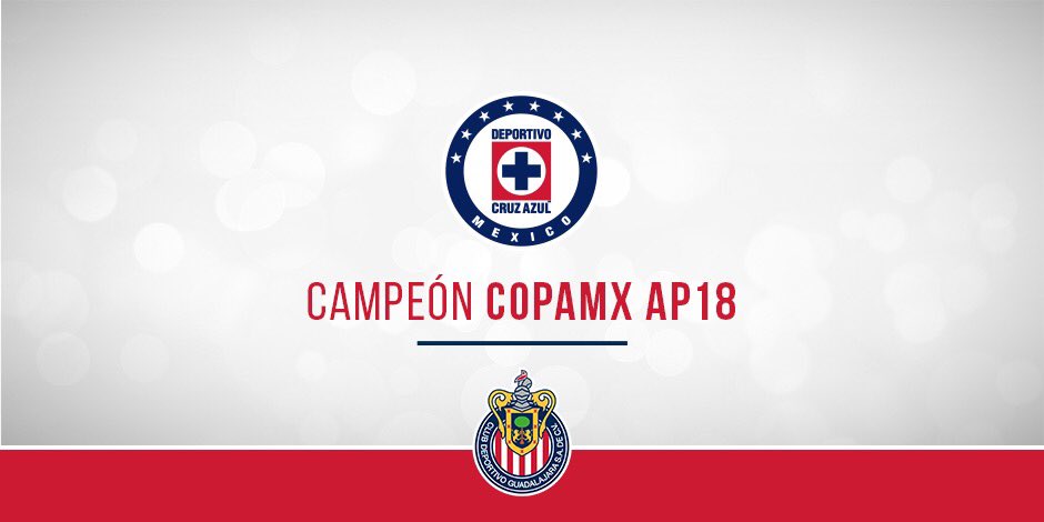 Chivas's tweet photo. ¡Enhorabuena @Cruz_Azul_FC! https://t.co/tYNkx0xCFQ