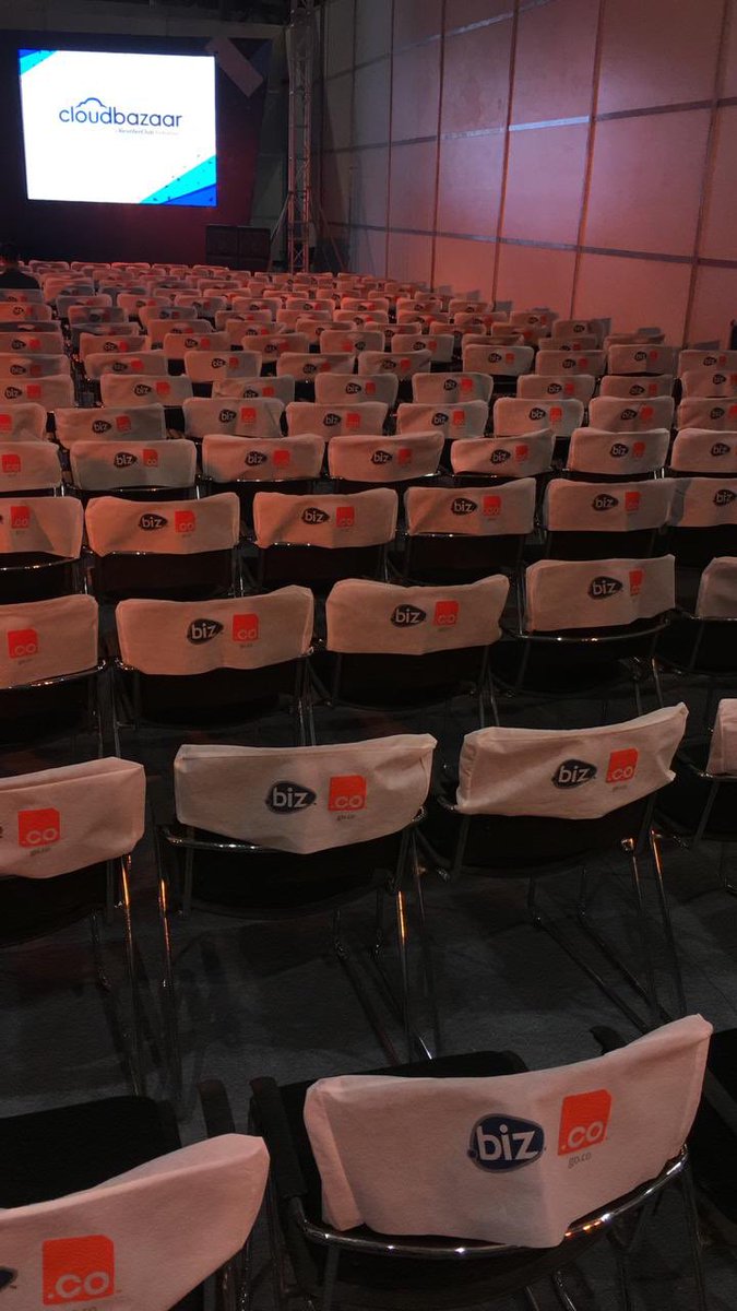 mydotbiz's tweet image. The chairs are aligned and the stage is set. Just a few more minutes for #CloudBazaar2018 to begin!