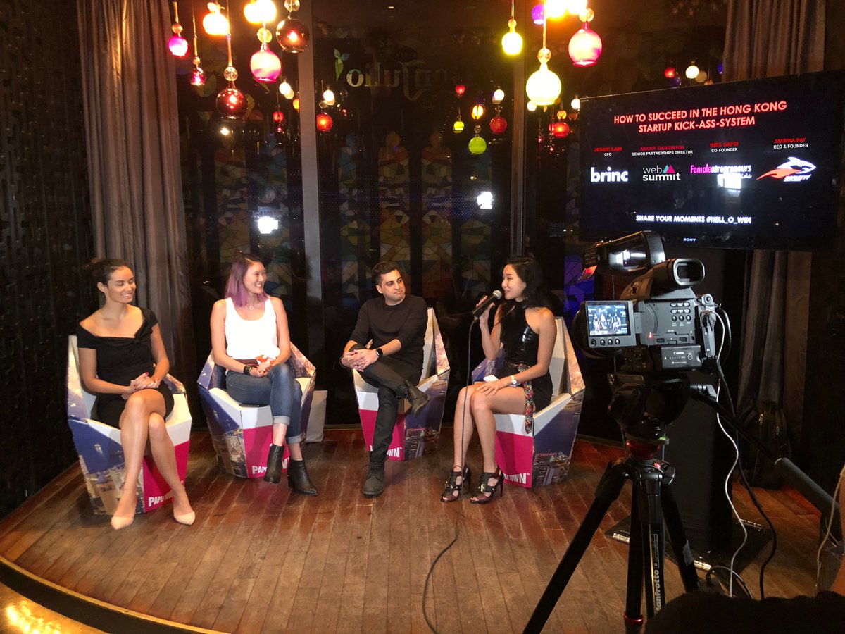 brincvc's tweet photo. Jessie Lam speaking on a panel at the HELL-O-WIN Startup Party hosted by @BeFastTV Startup Party 😍

#BeFastTV #HellOWin #Panel #Startup #HKStartup #Brinc #WomenInTech #FemaleVC #dragoni https://t.co/fEy2bMLQfh