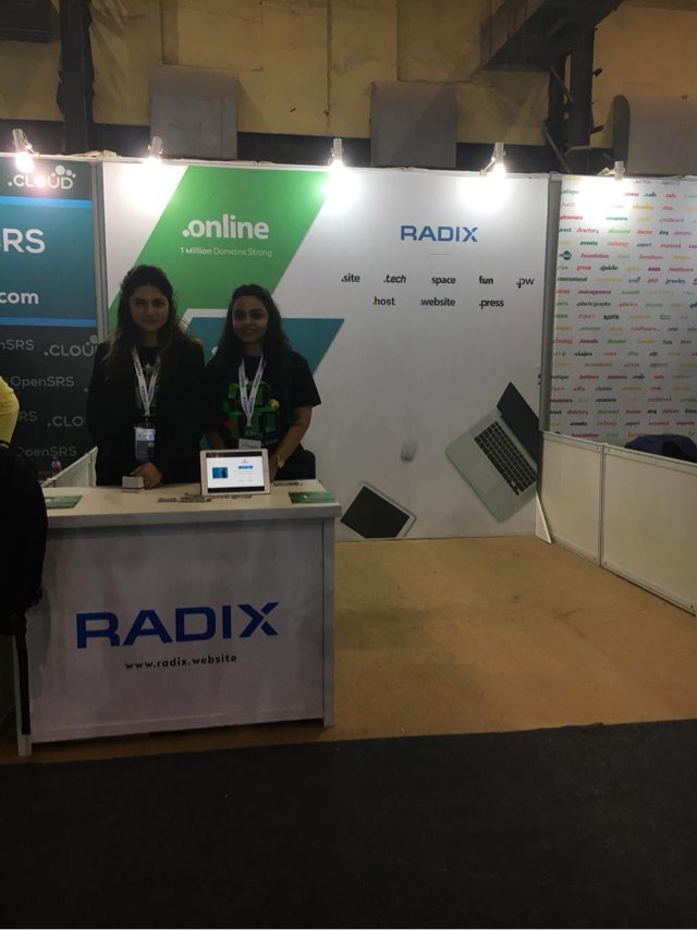 RadixRegistry's tweet image. It’s a good morning at #Cloudbazaar2018! Drop by booth G7 and say hi to Team Radix :)
#Domainnames #newgTLDs