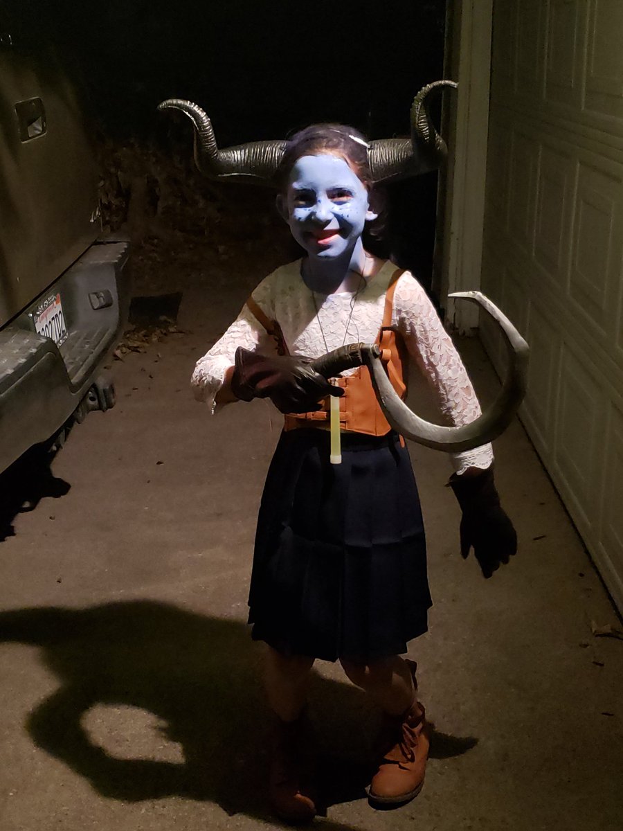 NickMerrick's tweet photo. Penny as a young Jester for Halloween #CriticalRole #staledonut https://t.co/wPVONElsaA