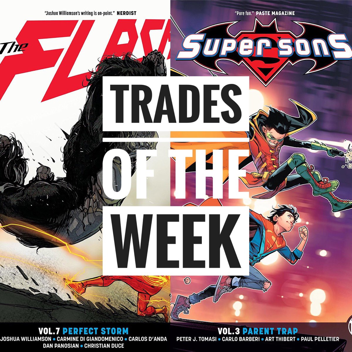 tntmtheshow's tweet image. Please #LISTEN #RT @Pabl007Gunner #reviews #September26TradesOfTheWeek #FlashVolume7PerfectStorm #SuperSonsVolume3ParentTrap tntmtheshow.com/2018/10/trades… #tradesoftheweek #flashvol7perfectstorm #supersonsvol3parenttrap #flashvolume7 #supersonsvolume3 #flashvol7 #supersonsvol3 #flash