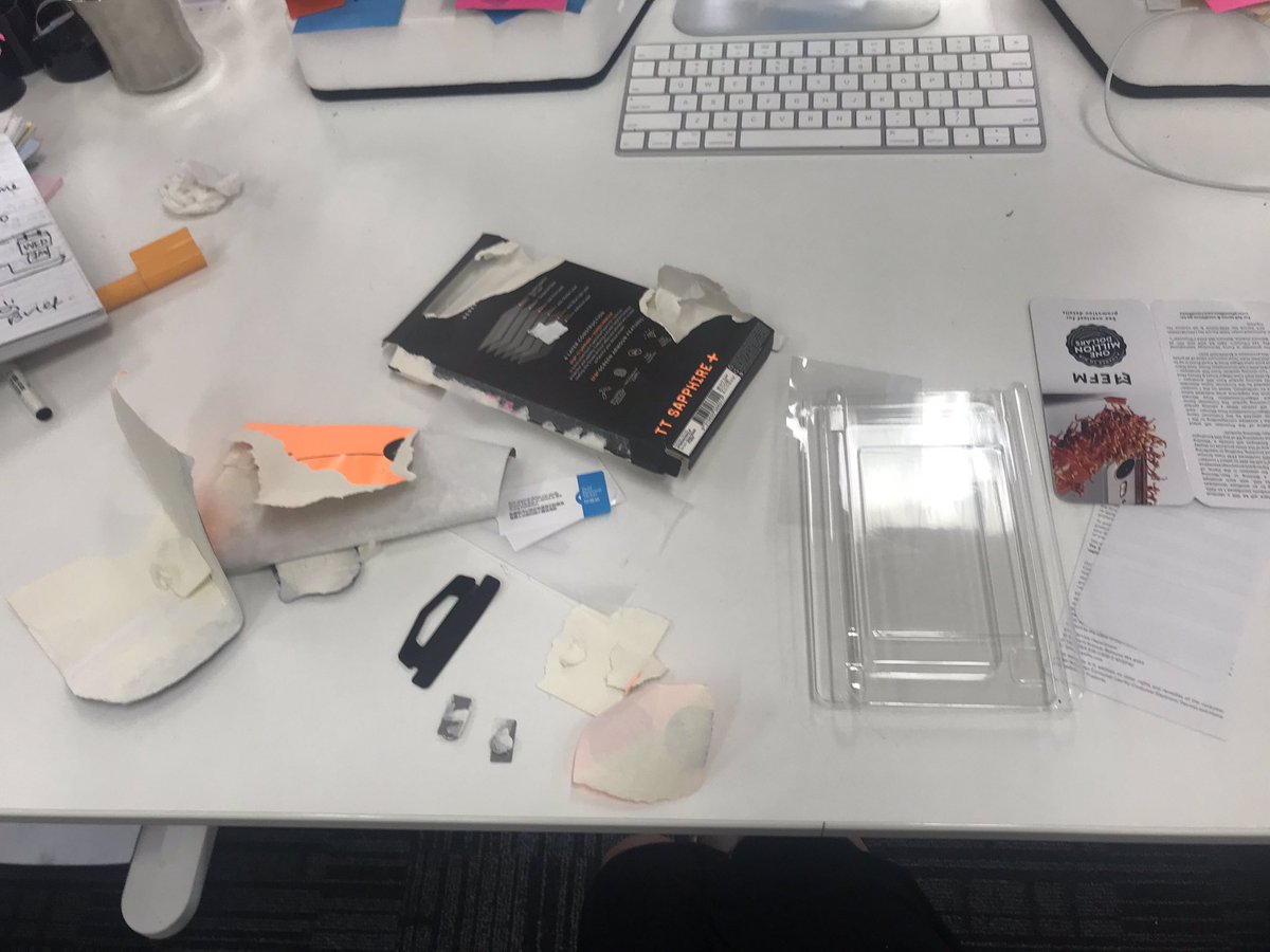 _ItIsNick's tweet image. All this packaging just for a screen protector. How about protecting the environment instead.