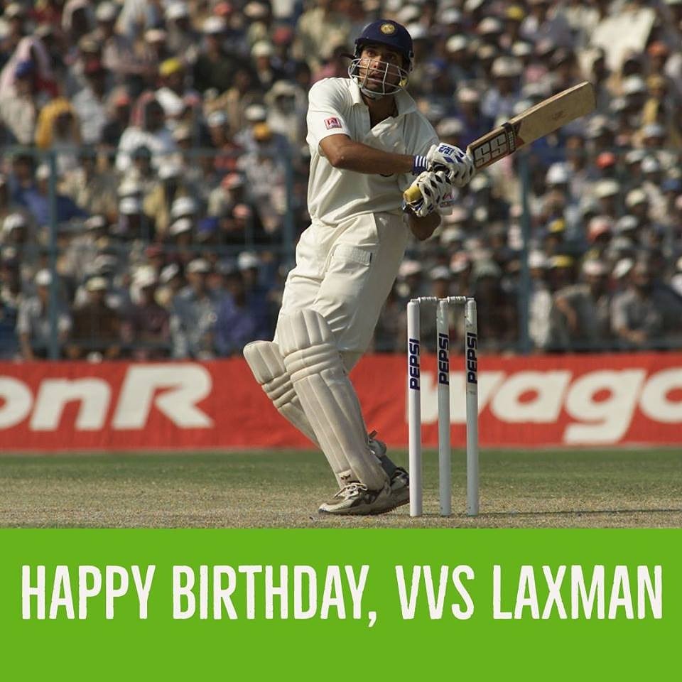 Happy birthday V.V.S Laxman  