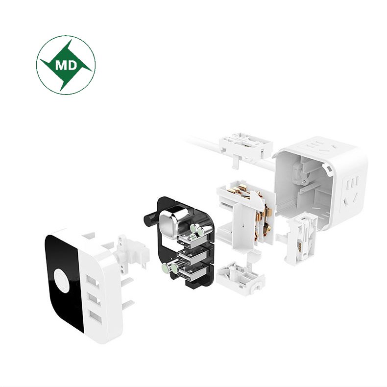 ModiSocket's tweet image. MD181 USB new national standard power strip
Seat size: L*B*H=59*59*55(mm)
Cable length: 1.5m
Product weight: 260g
Rated input: 10A/ ac220-250v
Rated output: 10A/ ac220-250v /2500W
USB output: 5V/ 2.1a
The using environment: - 12 ℃ to 40 ℃
Certification: CCC