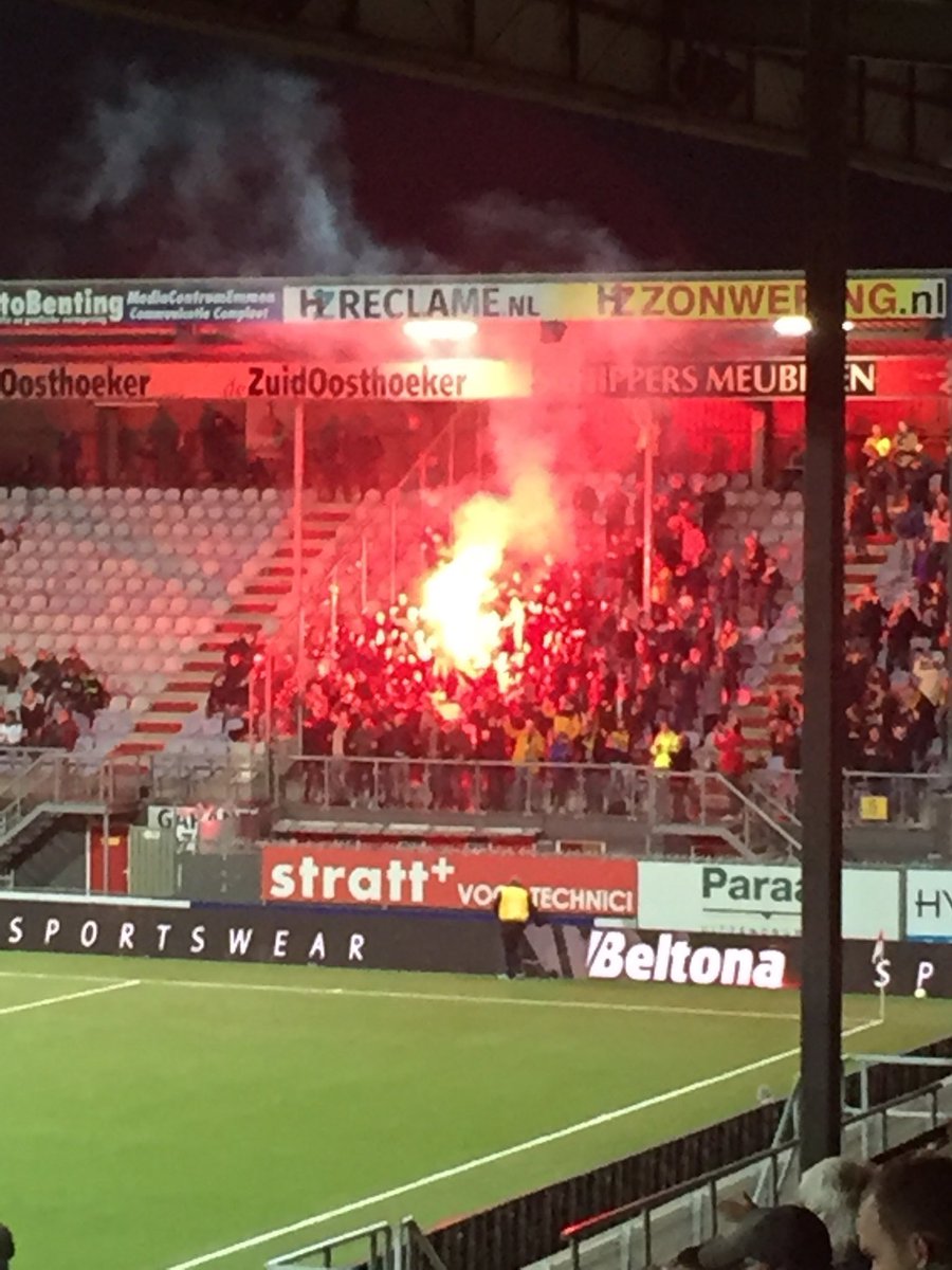 Odin 59 supporters away bij FC Emmen gisteravond!. (KNVB Beker) 31-10-2018!. #EMModi #Odin #odin59 #awaydays #knvbbeker #ultras #football