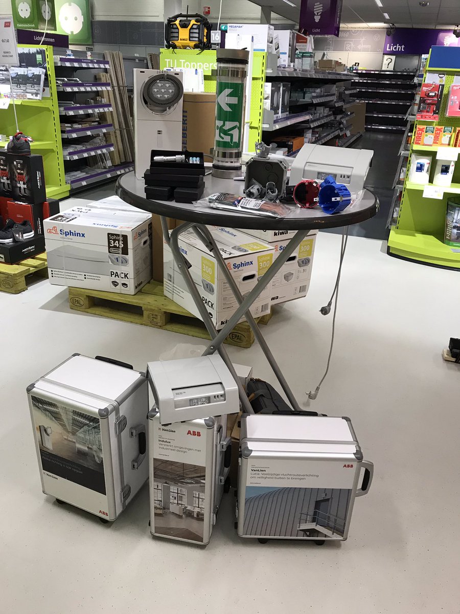 Deze morgen treft u mij <a href="/technische_unie/">Technische Unie</a> in Leiden. #abb #vanlien #noodverlichting