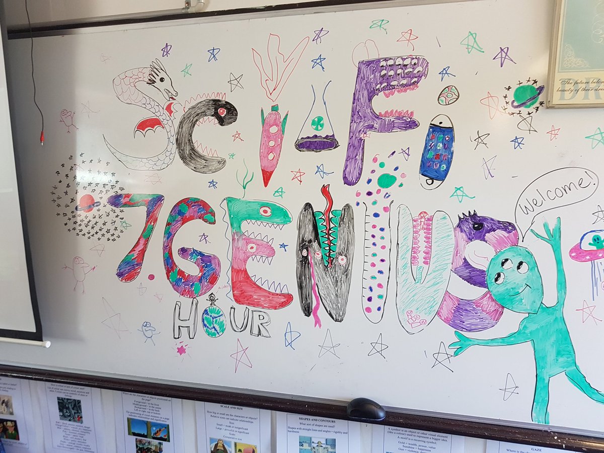 Sci-fi Genius Hour in Yr 7 English today. The force is definitely with you.