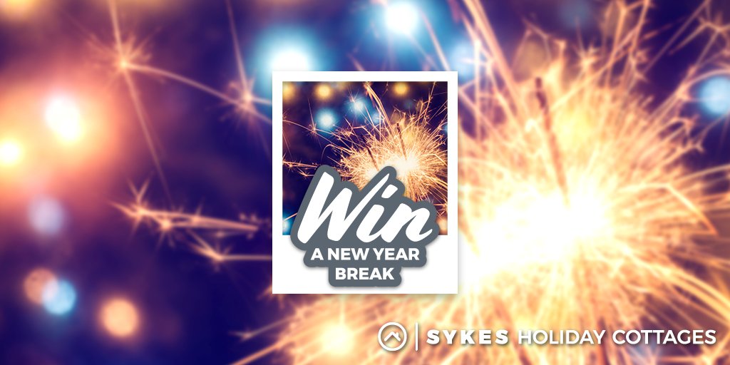 sykescottages's tweet photo. Fancy winning a New Year break on us? 🍾Simply RT to enter! 

For full T&amp;Cs &amp; more ways to enter, click here: https://t.co/mhFaaWWegX https://t.co/RCWAkOucBq