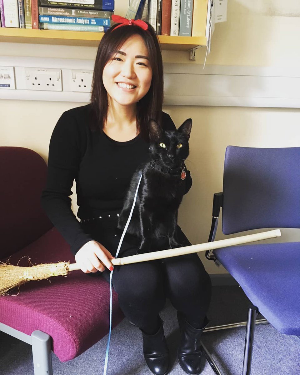 RolfatWarwick's tweet image. Rolf report November 1: My campus friend Sherry looked after me yesterday at my family home. We dressed up as Kiki &amp;amp; Jiji from Kiki's delivery service for Halloween. We had a lot of fun: 30 children visited for trick or treat. No GPS report today as I was kept locked in. Rolf x