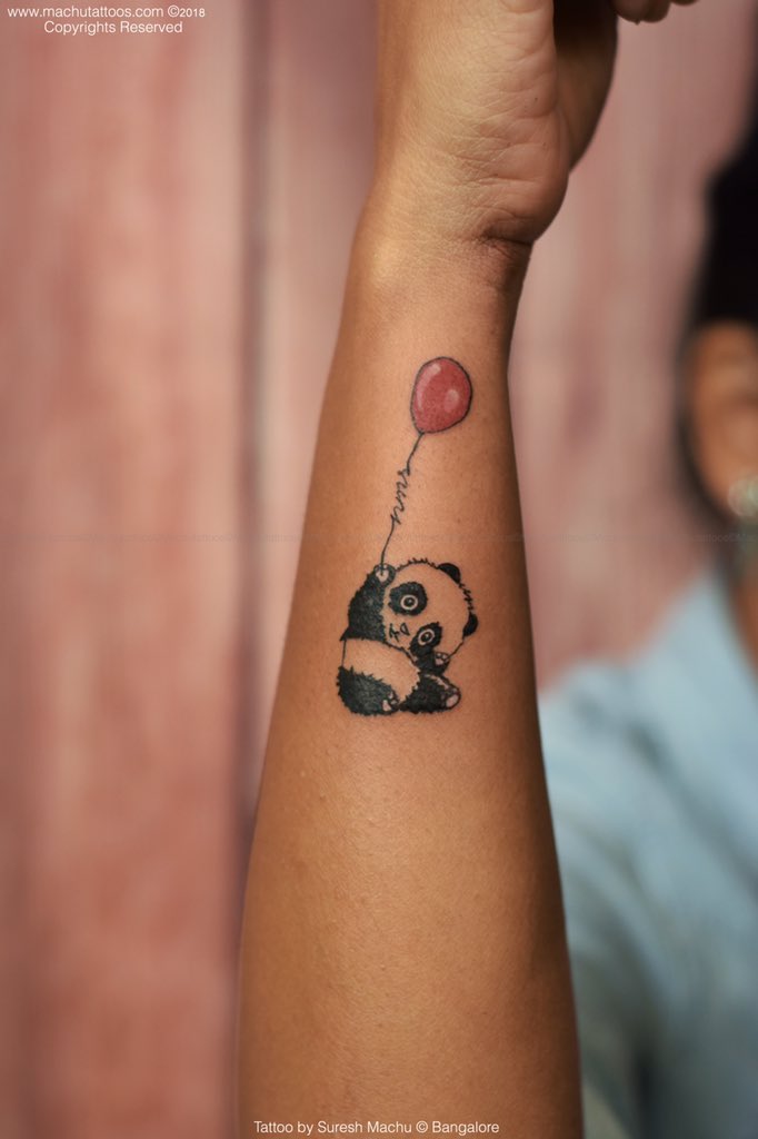 Creative panda bear tattoos
