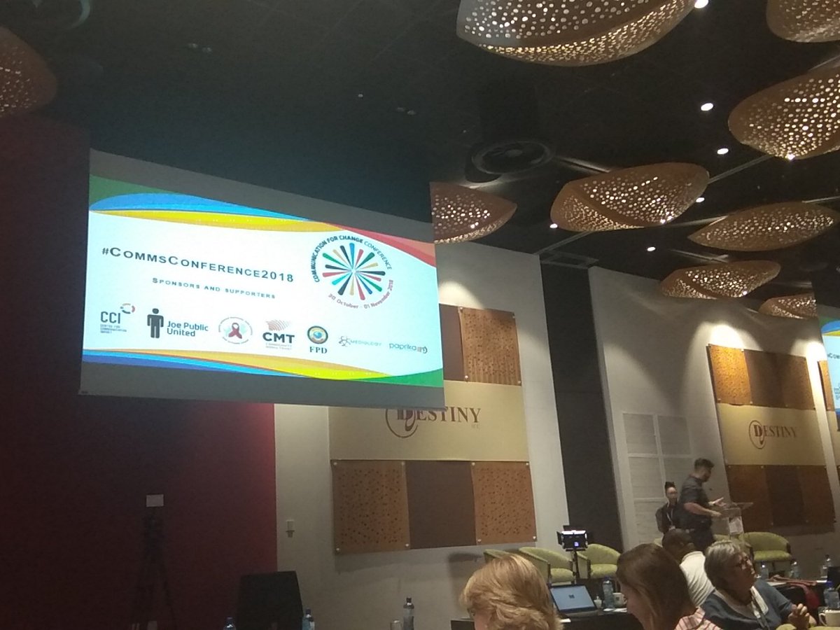 CommsConference's tweet image. The first session of day 3 is about to start, A View from the Other Side put together by Mpume from @joepublicunited #commsconference2018 #commsforchange
