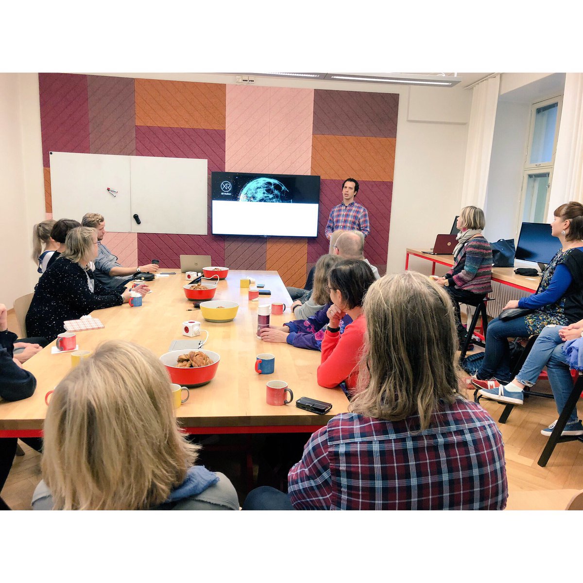 HannaKapanen's tweet photo. Good morning from Microsoft Flux! โ๏ธโ๏ธ๐ #microsoftflux #startups #startupcommunity Day 2 @DesignmuseoFI @Opinkirjo Teacher training #design & #technology #VirtualReality #AugmentedReality #designlearning #designmuseo #designmuseumhelsinki #phenomenonbasedlearning #Helsinki https://t.co/vAdPrP66ek