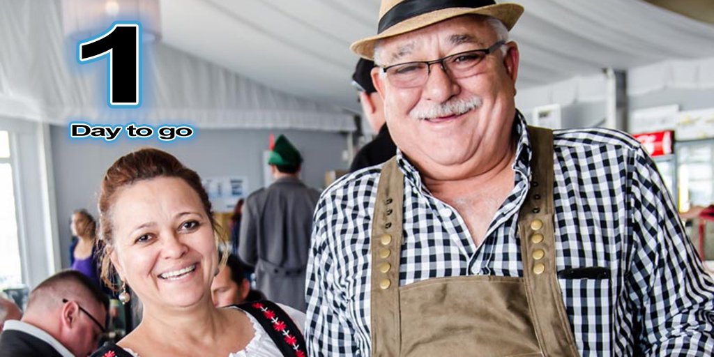 One day to go for the Windhoek Oktoberfest in Cape Town! 
Get your tickets online! through <a href="/QuicketSA/">Quicket South Africa</a> bit.ly/WindhoekOktobe… 
Stand a chance to win the big prize. Going to the Oktoberfest in Namibia, Flights, Accommodation, Brewery tour, Entrance to the festival. For you, + 1