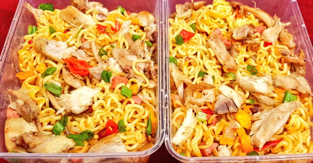 The__TinCan's tweet photo. Available for Breakfast today:
Shredded Chicken Noodles N1200 https://t.co/ZxHQTPJw7P
